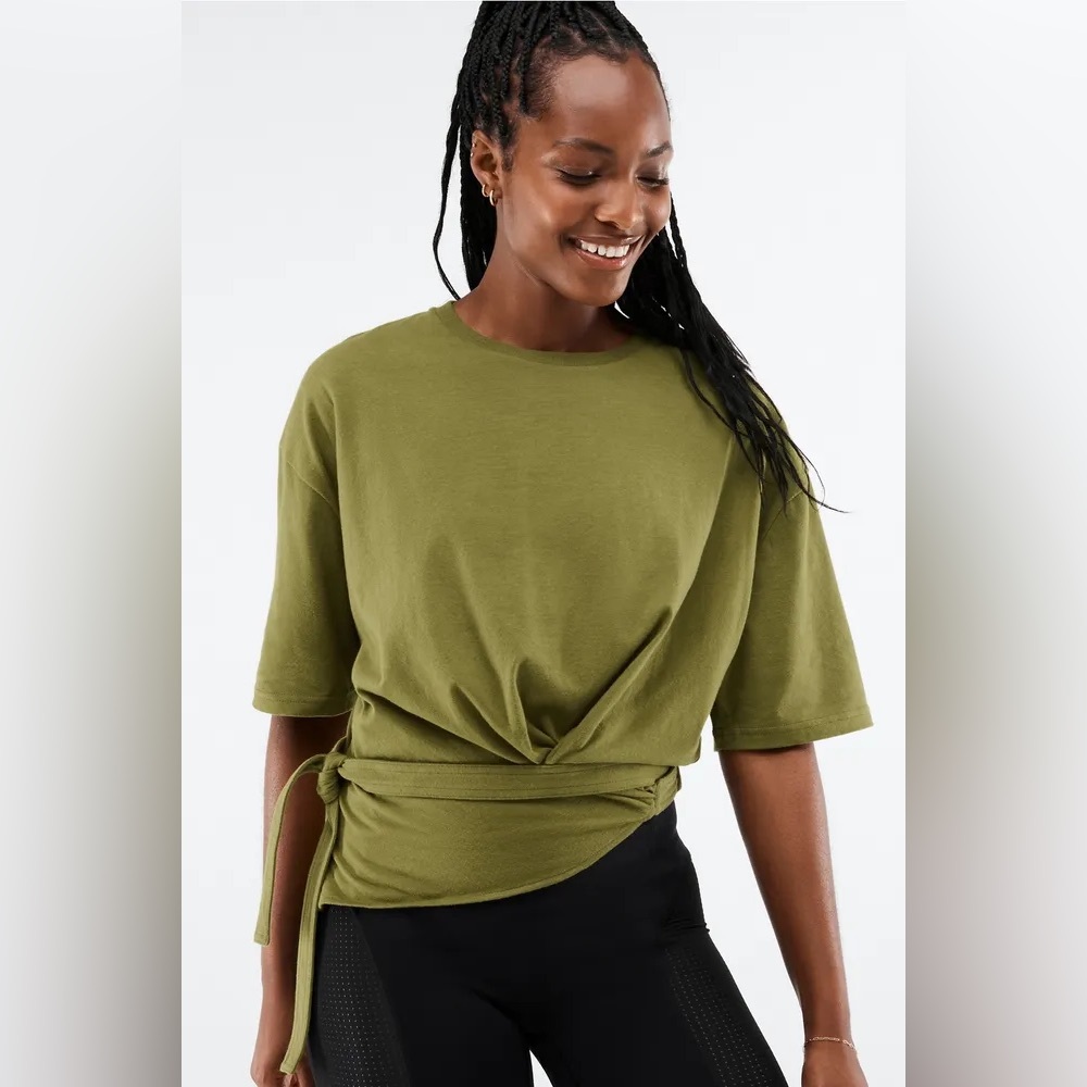NWT FABLETICS Run Tie Workout Pilates T-Shirt